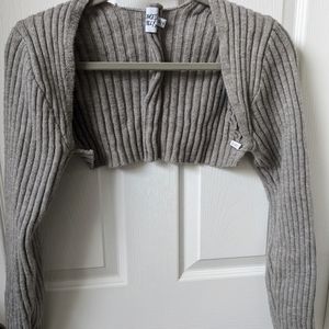Princess Polly Grey Knit Bolero